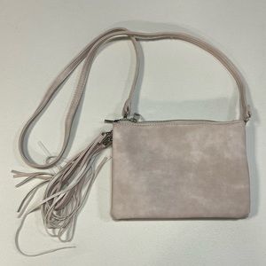 Cream crossbody bag